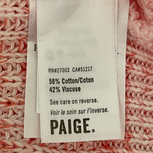 PAIGE Bastille V-Neck Balloon Sleeve Front Buttons Closure Cardigan NWOT Size L - Picture 10 of 10